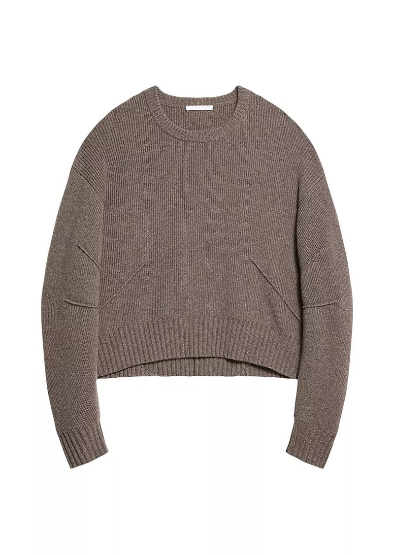 Helmut Lang Apex Chunky Wool-Cashmere Crewneck Sweater