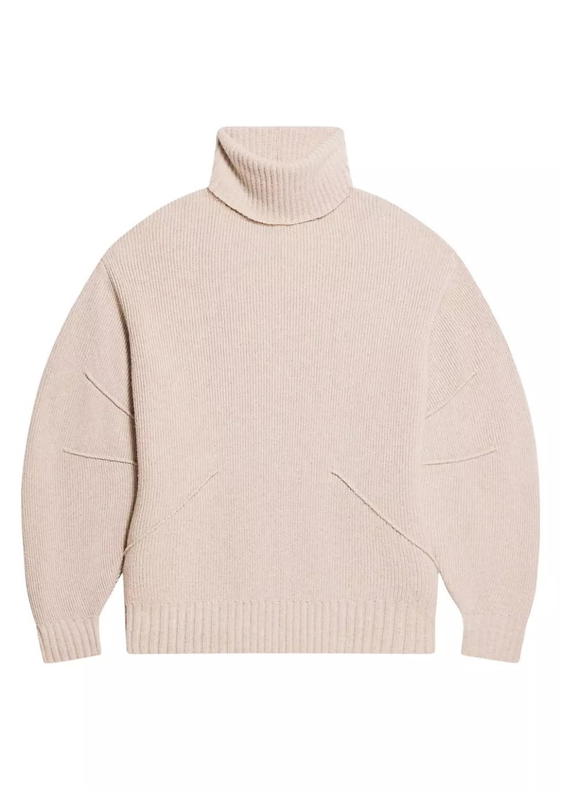 Helmut Lang Apex Chunky Wool-Cashmere Turtleneck Sweater