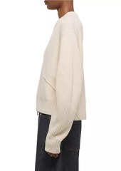 Helmut Lang Apex Wool-Blend Zip-Up Cardigan