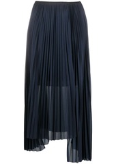 Helmut Lang asymmetric pleated skirt