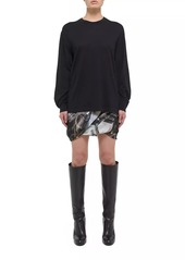Helmut Lang Bubble Silk Miniskirt