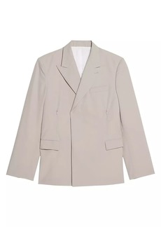 Helmut Lang Car Wool Double-Breasted Blazer