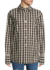 Helmut Lang Check-Print Buttoned Jacket