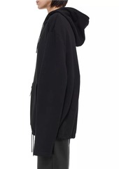 Helmut Lang Cotton Oversized Zip Hoodie
