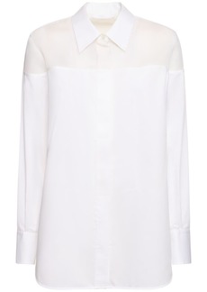 Helmut Lang Cotton Poplin Tuxedo Shirt