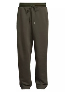 Helmut Lang Curve Combed Cotton Jogger Sweatpants