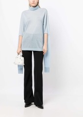 Helmut Lang cut-out detail cashmere jumper