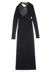 Helmut Lang Cutout Knit Midi Dress