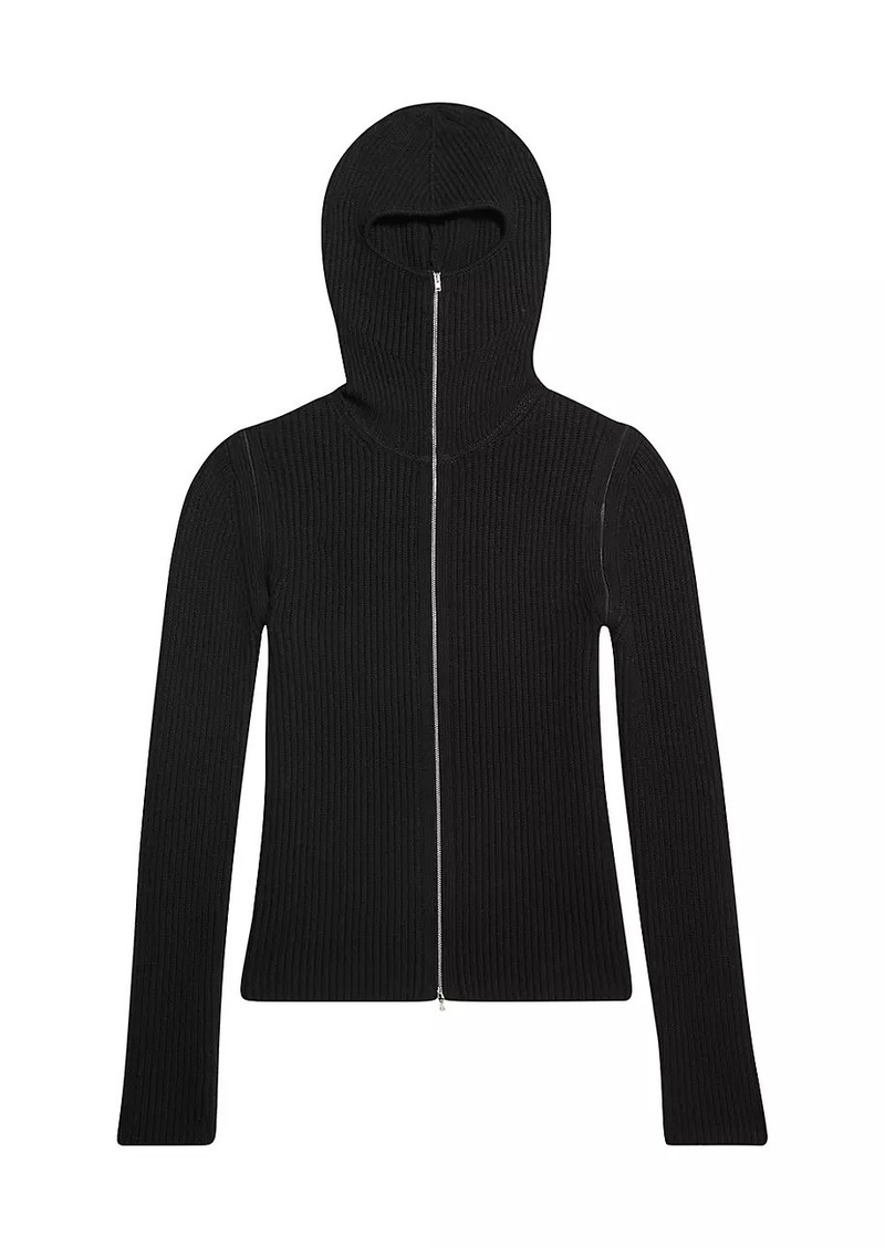 Helmut Lang De Safety Zip-Front Hoodie