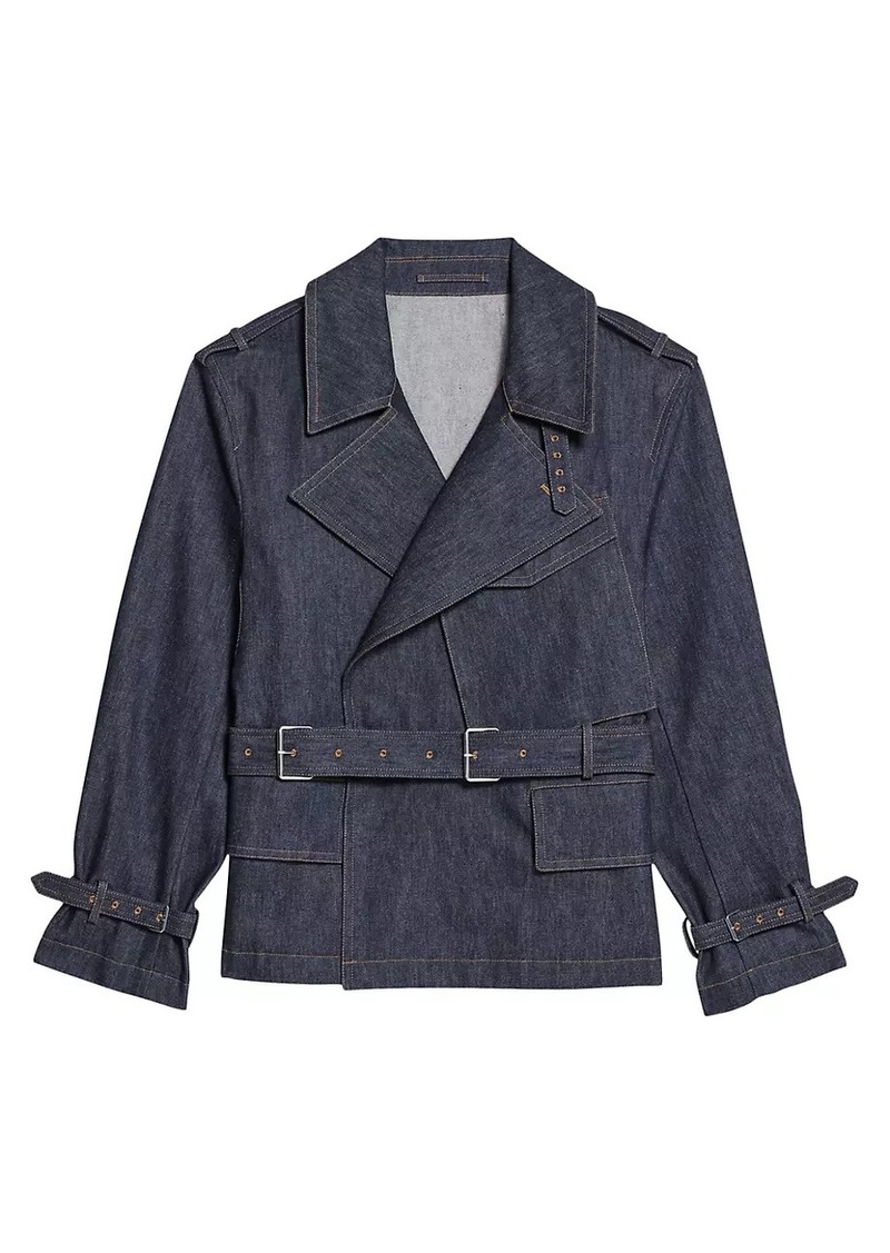 Helmut Lang Denim Rider Trench Coat