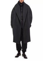 Helmut Lang Df Apex Cocoon Wool Coat