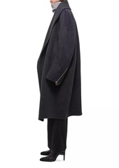 Helmut Lang Df Apex Cocoon Wool Coat