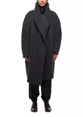 Helmut Lang Df Apex Cocoon Wool Coat