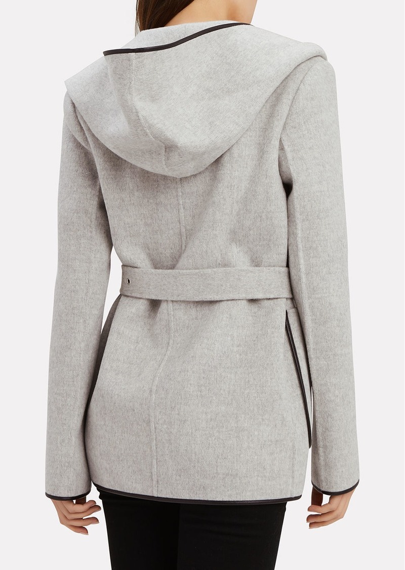 helmut lang double face wool coat