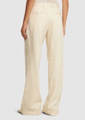 Helmut Lang Double Pleat Linen Blend Pants