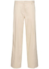 Helmut Lang Double Pleat Linen Blend Pants