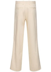 Helmut Lang Double Pleat Linen Blend Pants