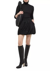 Helmut Lang Drawstring Bubble Miniskirt