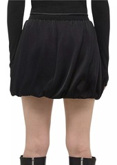 Helmut Lang Drawstring Bubble Miniskirt