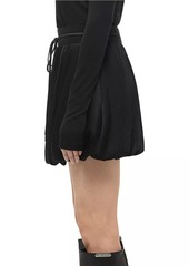 Helmut Lang Drawstring Bubble Miniskirt