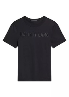 Helmut Lang Embroidered Cotton Logo T-Shirt