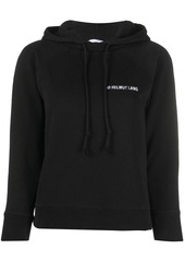Helmut Lang embroidered-logo cotton hoodie