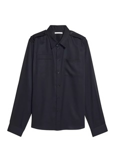 Helmut Lang Epaulette Button-Front Shirt