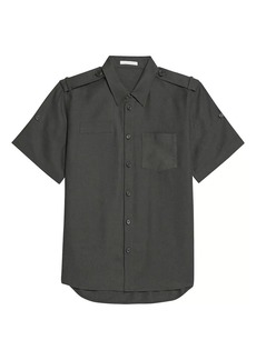 Helmut Lang Epaulette Short-Sleeve Shirt