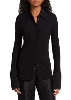 Helmut Lang Fitted Button Front Shirt