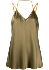 Helmut Lang flared camisole top