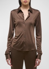 Helmut Lang Fluid Button-Front Shirt