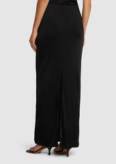 Helmut Lang Fluid Jersey Long Skirt