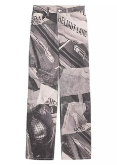 Helmut Lang Graphic High-Rise Carpenter Jeans