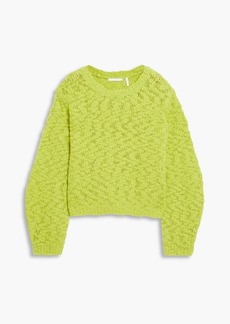 Helmut Lang - Bouclé-knit wool-blend sweater - Green - XS