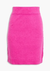 Helmut Lang - Brushed cotton-blend mini skirt - Black - XS