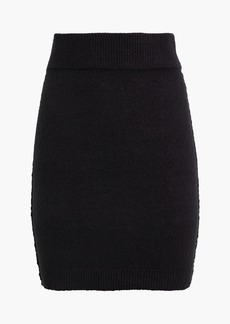 Helmut Lang - Brushed cotton-blend mini skirt - Black - XS