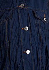 Helmut Lang - Crinkled canvas jacket - Blue - XXS