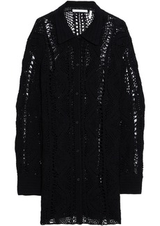 Helmut Lang - Crocheted shirt - Black - XS