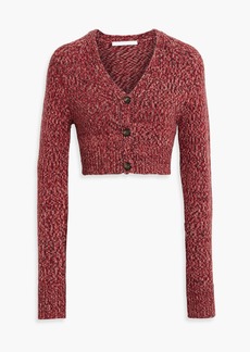 Helmut Lang - Cropped knitted cardigan - Red - M