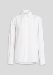 Helmut Lang - Cutout cotton-poplin shirt - White - XL