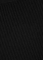 Helmut Lang - Cutout ribbed-knit skirt - Black - XS