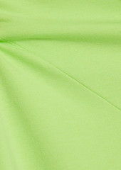 Helmut Lang - Cutout stretch cotton and modal-blend jersey top - Green - XS
