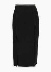 Helmut Lang - Cutout zip-detailed jersey skirt - Black - XXS