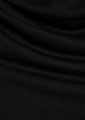 Helmut Lang - Draped cutout stretch-jersey top - Black - XXS