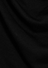 Helmut Lang - Draped jersey top - Black - L