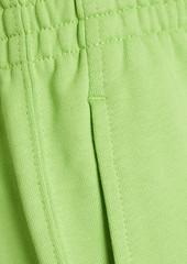 Helmut Lang - Embroidered French cotton-blend terry shorts - Green - XS