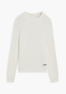 Helmut Lang - Fisherman cotton-blend sweater - White - S