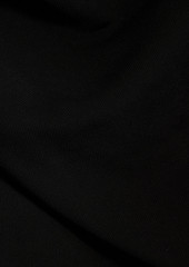 Helmut Lang - Mesh-paneled ruched jersey midi dress - Black - XXS
