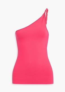 Helmut Lang - One-shoulder twisted jersey top - Pink - M/L