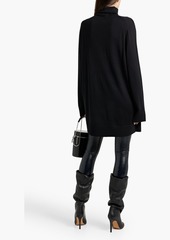 Helmut Lang - Oversized wool-blend turtleneck sweater - Black - XXS